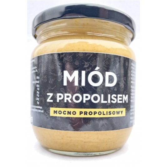 Miód z propolisem / honey with propolis 500g -zdjęcie numer 1