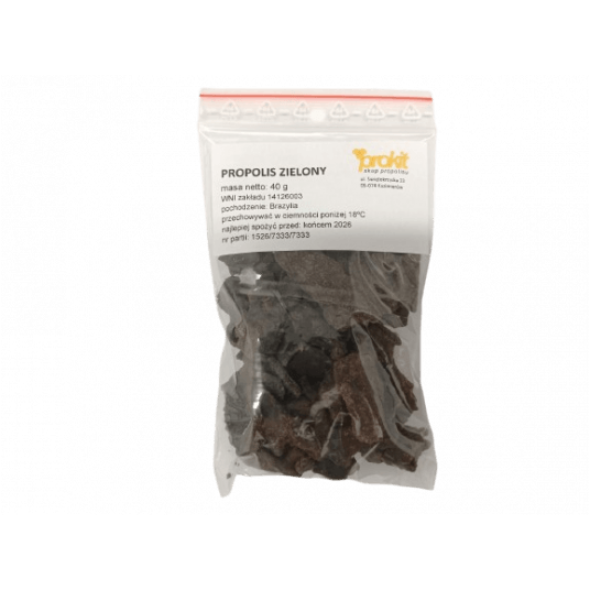raw green propolis, 40g bag